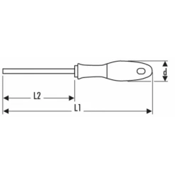 Tournevis Isolés 1000 Volts Pour Vis à Fente 3.5x75 | E165411 - Expert By Facom | IFD Outillage -Extraction Soldes tournevis isoles 1000 volts pour vis a fente 35x75 e165411 expert by facom 2